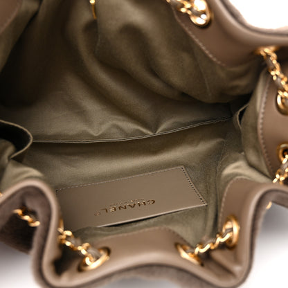 Chanel Pony Hair Mini Chanel 25 Handbag Dark Khaki 5 of 11