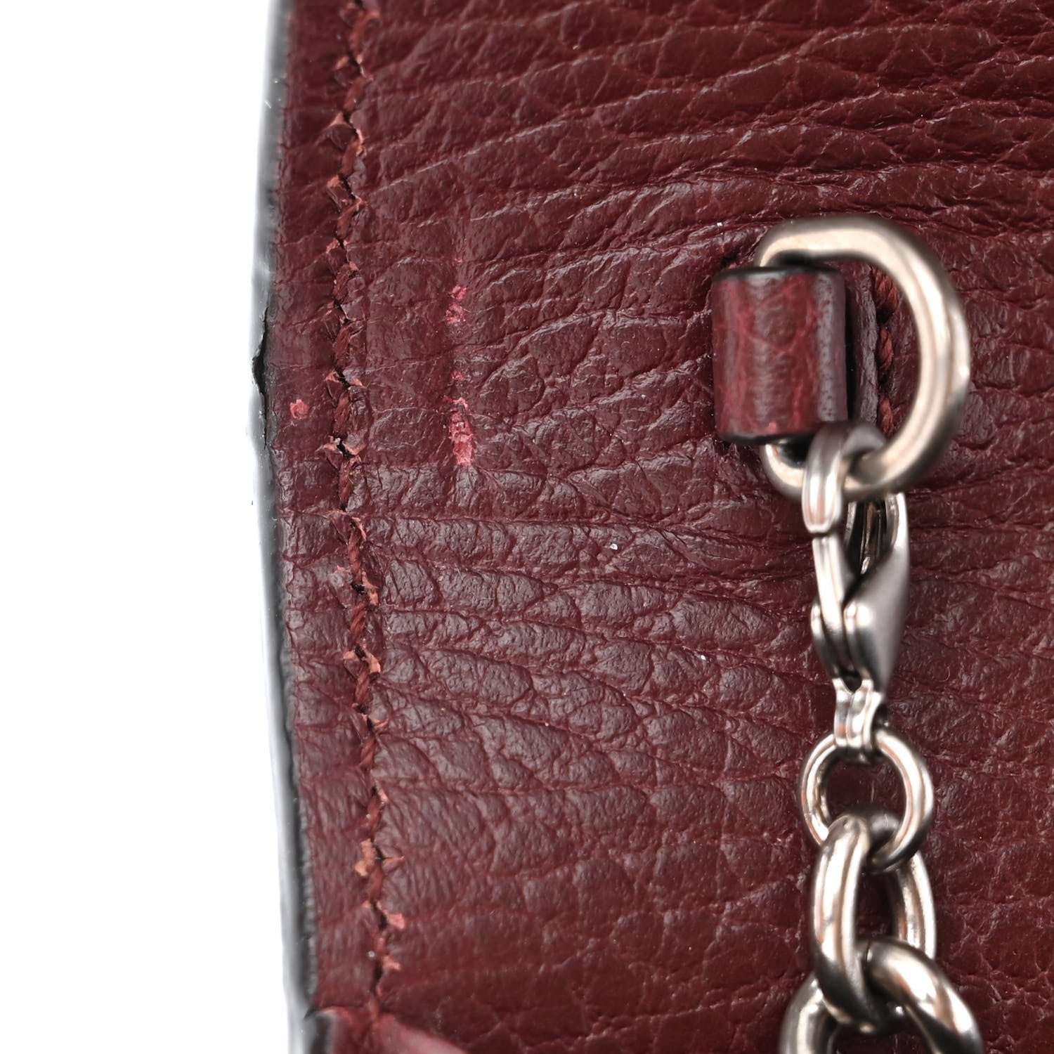 Gucci Dollar Calfskin Crystal Mini Dionysus Chain Wallet Vintage Bordeaux 12 of 13