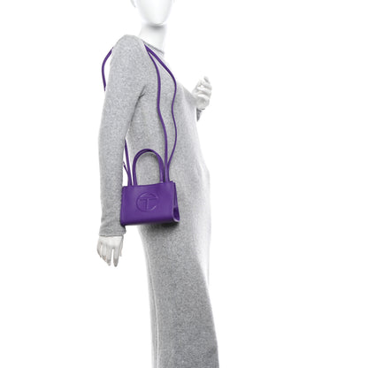 Telfar Vegan Leather Small Shopping Bag Grape 2 of 10