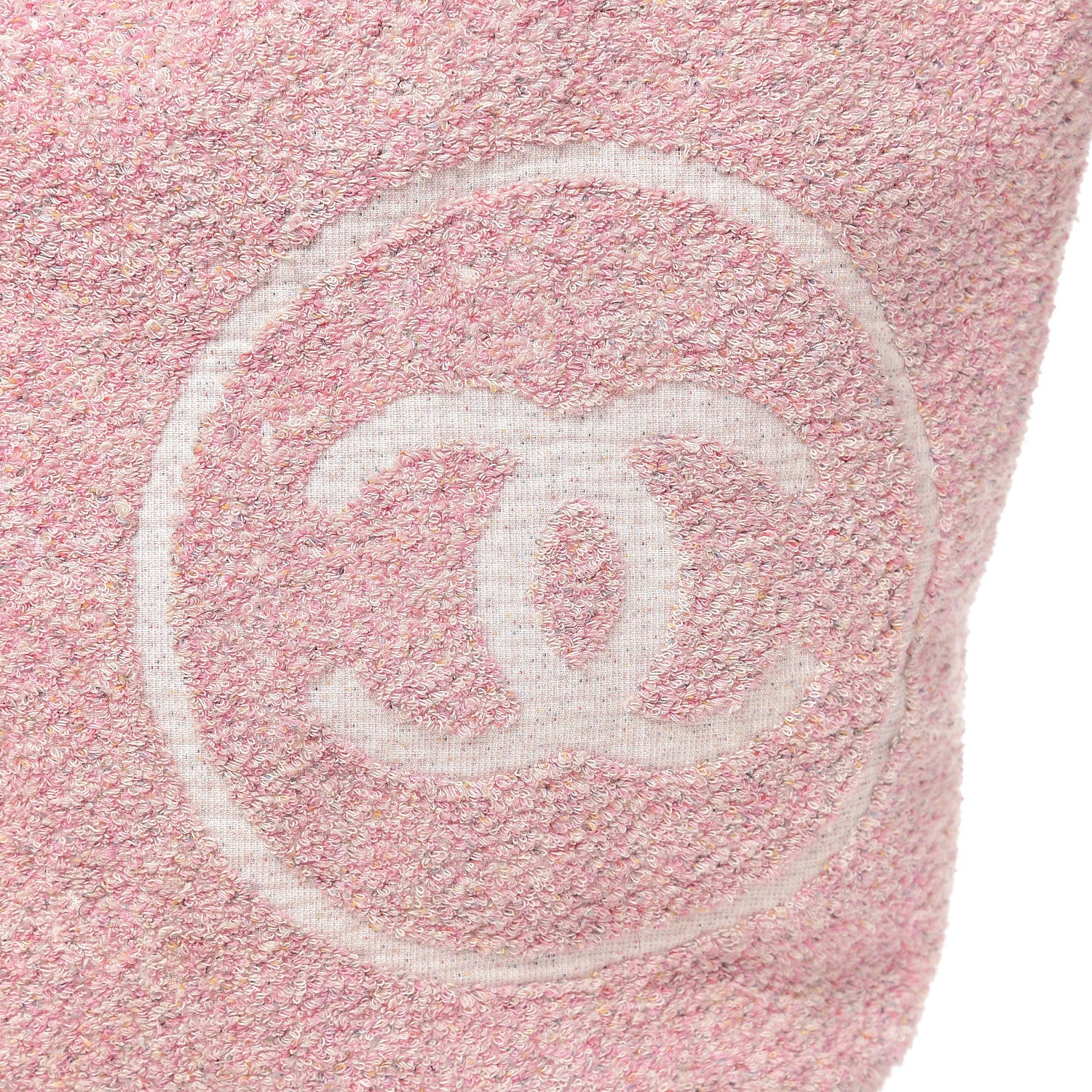 Chanel Terry Cotton CC Tote Pink 8 of 8