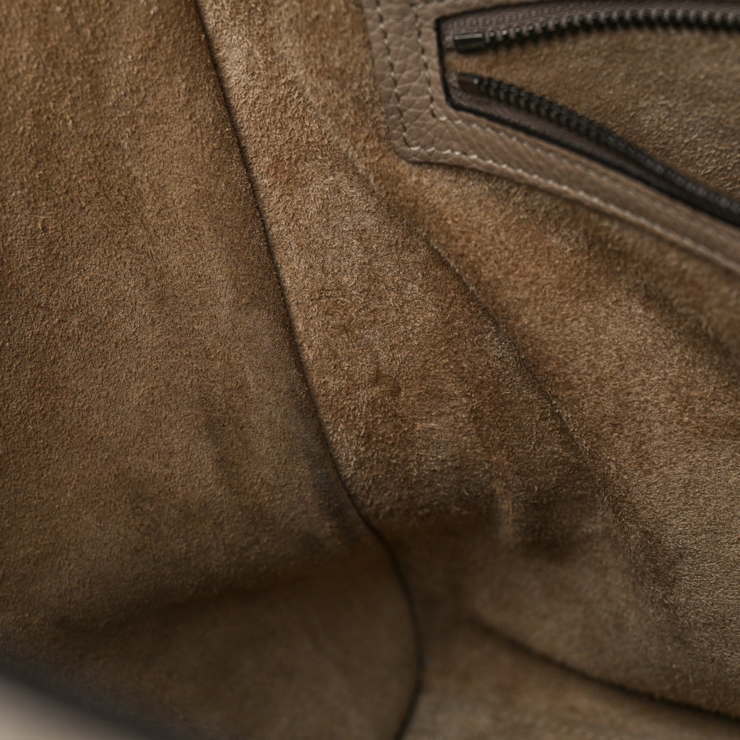 Drummed Calfskin Mini Luggage Dune