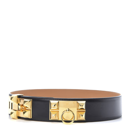 Hermes Box Collier De Chien CDC Belt Black 1 of 5