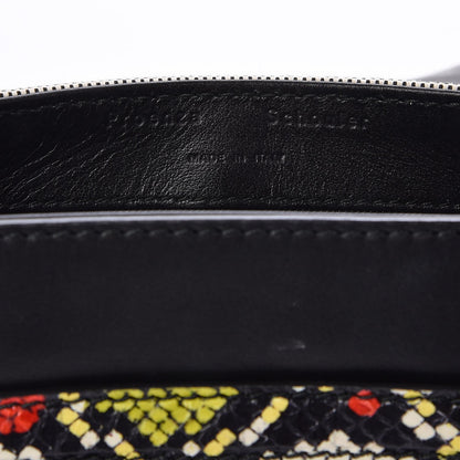 Proenza Schouler Canvas Ayers Calfskin Tiny Kent Shoulder Bag Black White 6 of 7