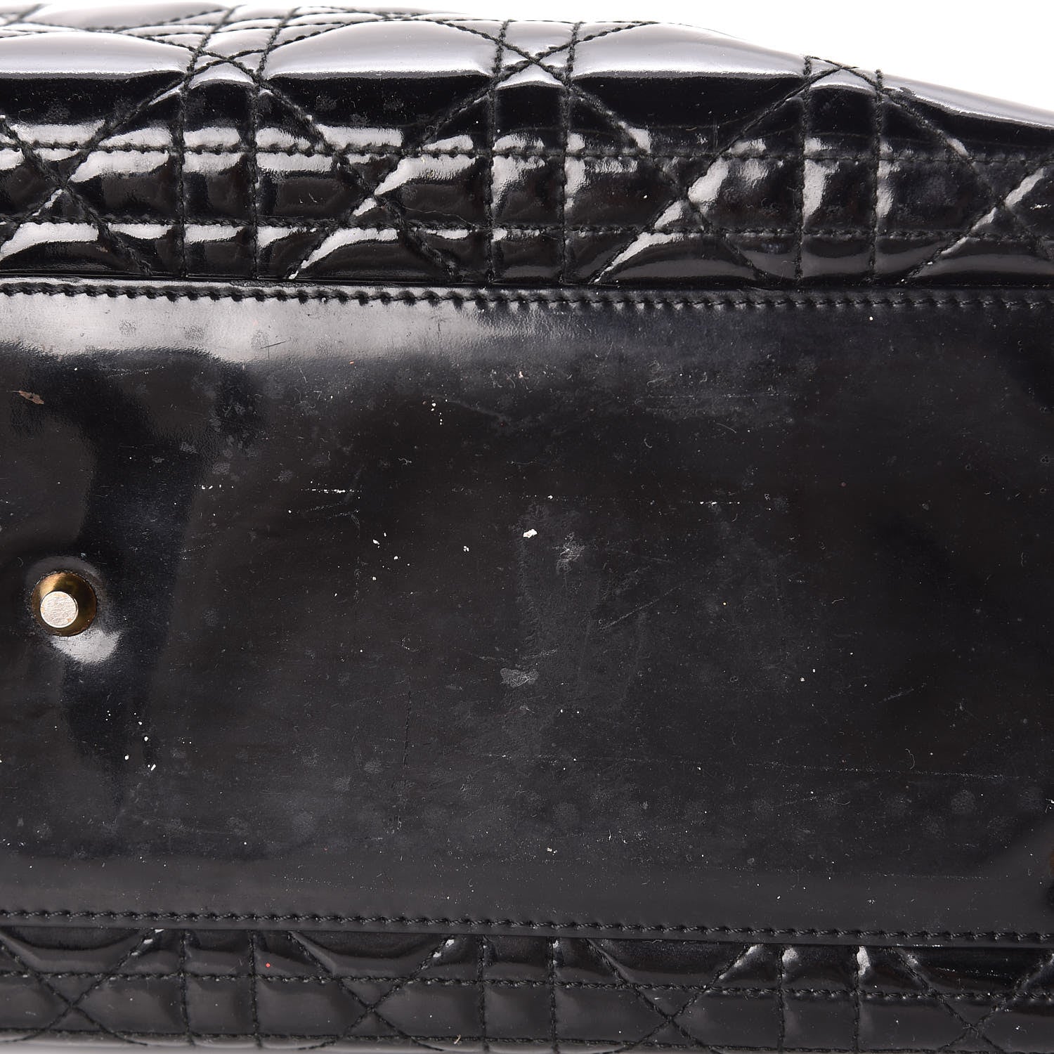 Christian Dior Patent Cannage Large Lady Dior Black 12 of 13