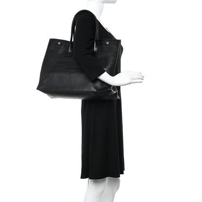 Saint Laurent Smooth Calfskin Rive Gauche Small Tote Black 2 of 10