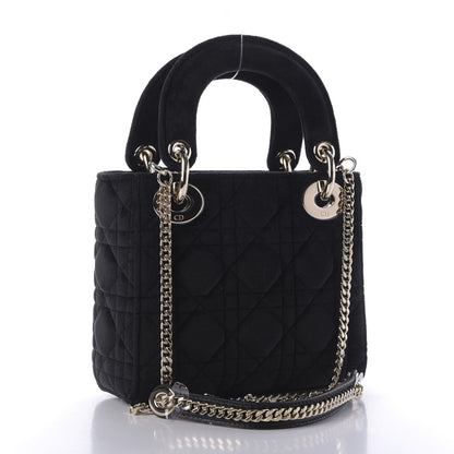 Christian Dior Velvet Mini Lady Dior Black 3 of 10