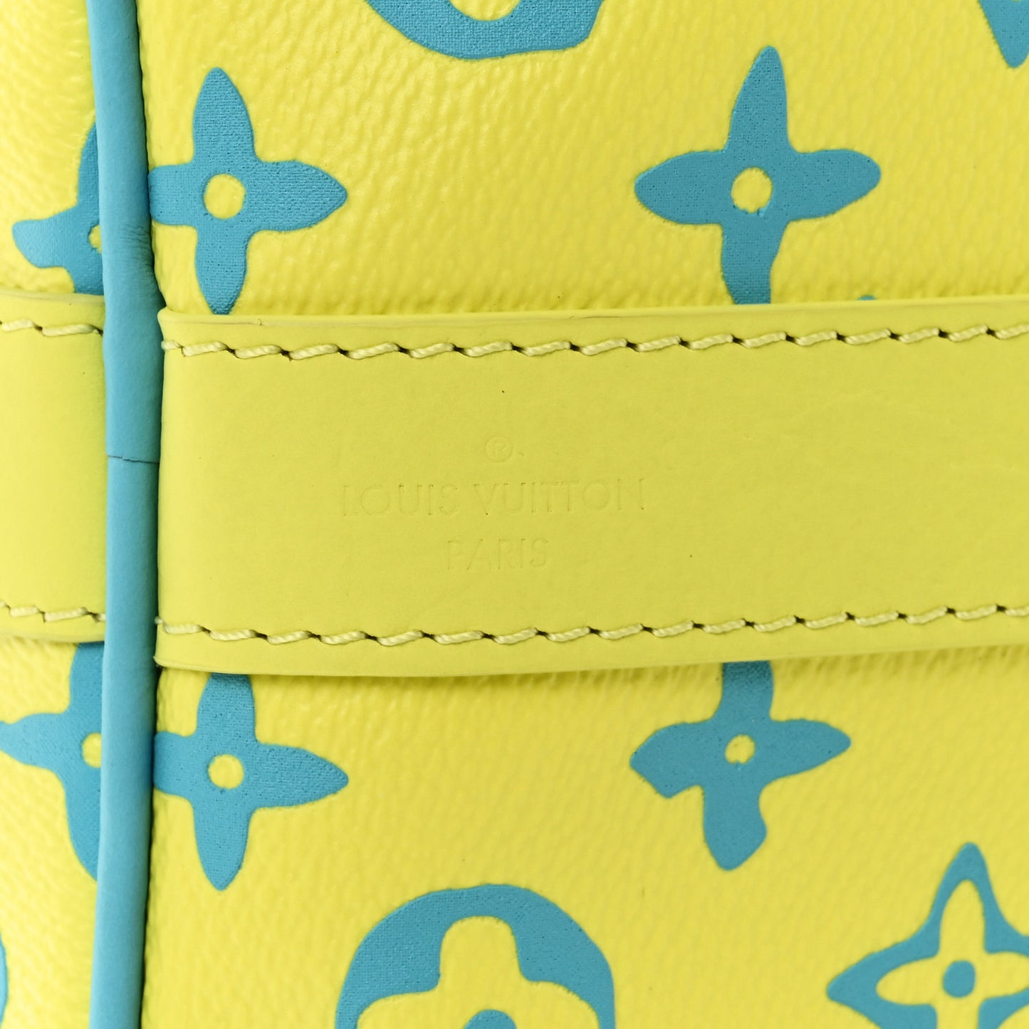 Monogram Playground Keepall Bandouliere 50 Lime