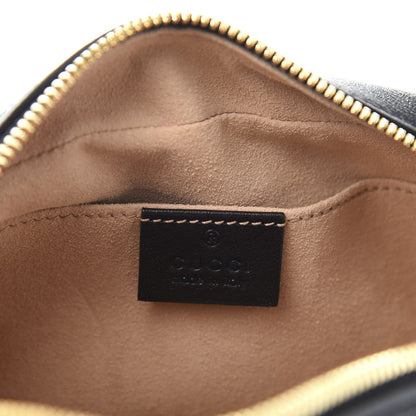 Gucci Monogram Matelasse Diagonal Small GG Marmont Chain Shoulder Bag Beige Black 6 of 12