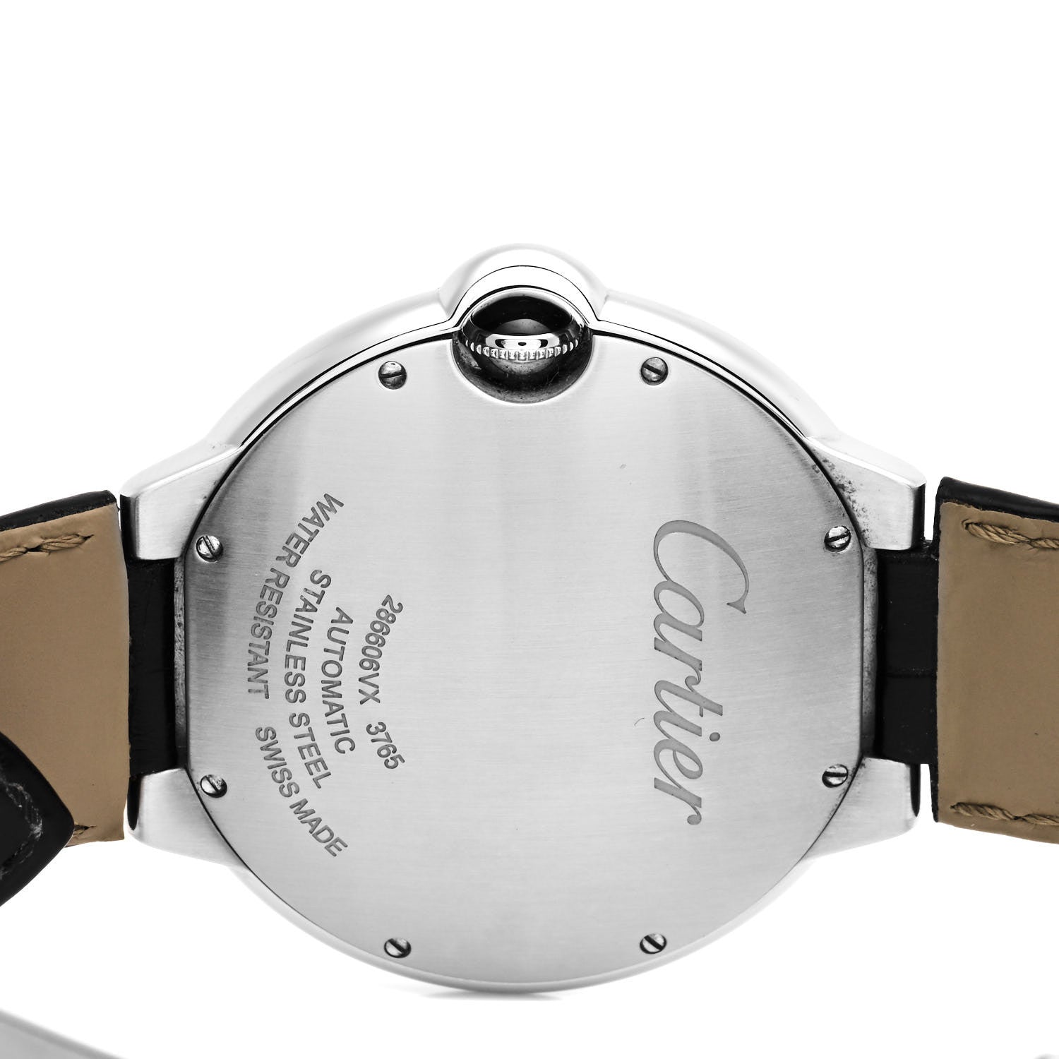 Cartier Stainless Steel Alligator 42mm Ballon Bleu De Cartier Automatic Watch 4 of 5