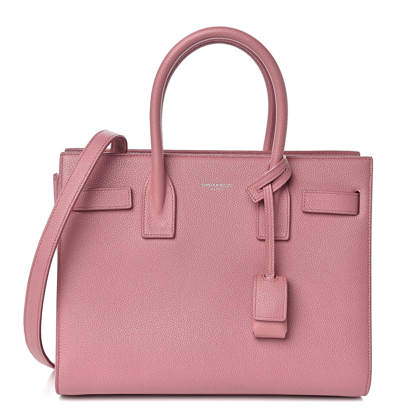 Grained Calfskin Baby Sac De Jour Dark Rose