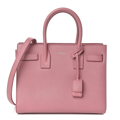 Saint Laurent Grained Calfskin Baby Sac De Jour Dark Rose 1 of 12