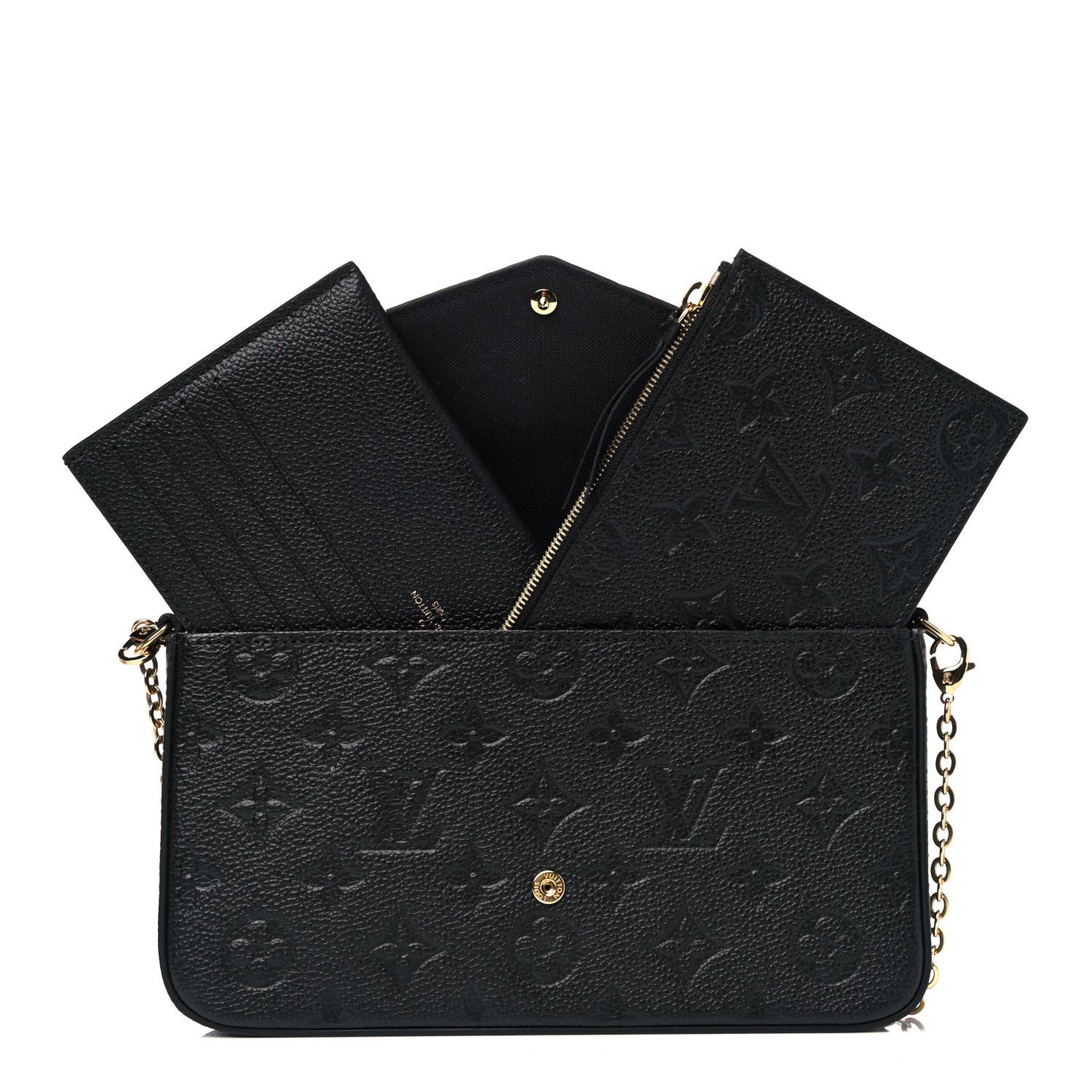 Empreinte Pochette Felicie Chain Wallet Black