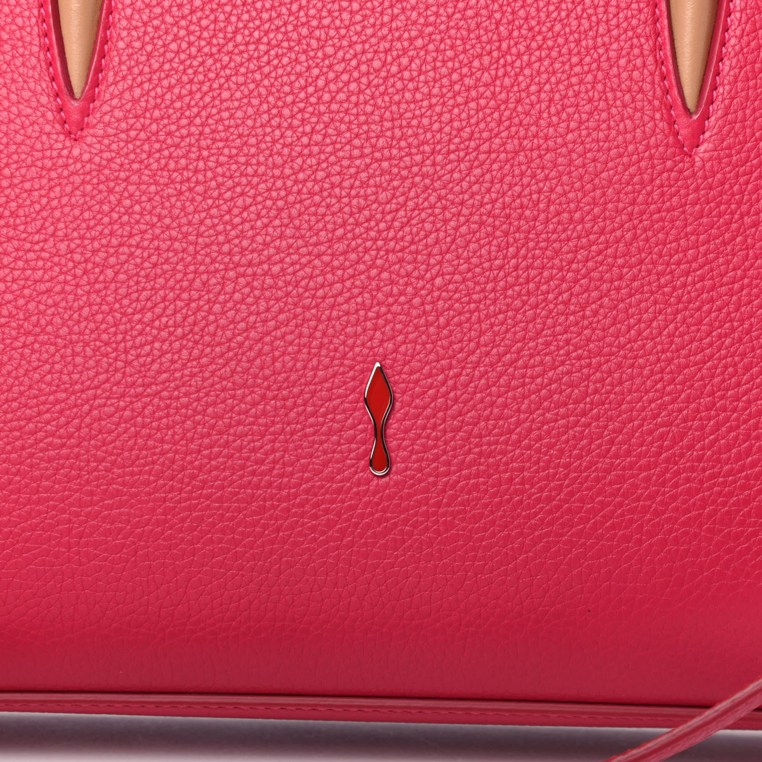 Christian Louboutin Calfskin Empire Patent Studded Medium Paloma Loulou 5 of 9