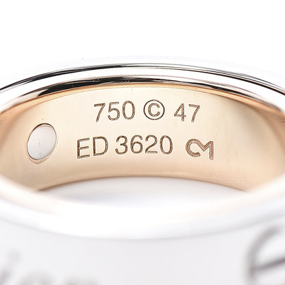 Cartier 18K White Pink Gold 5.5mm Astro LOVE Ring 47 4 4 of 7