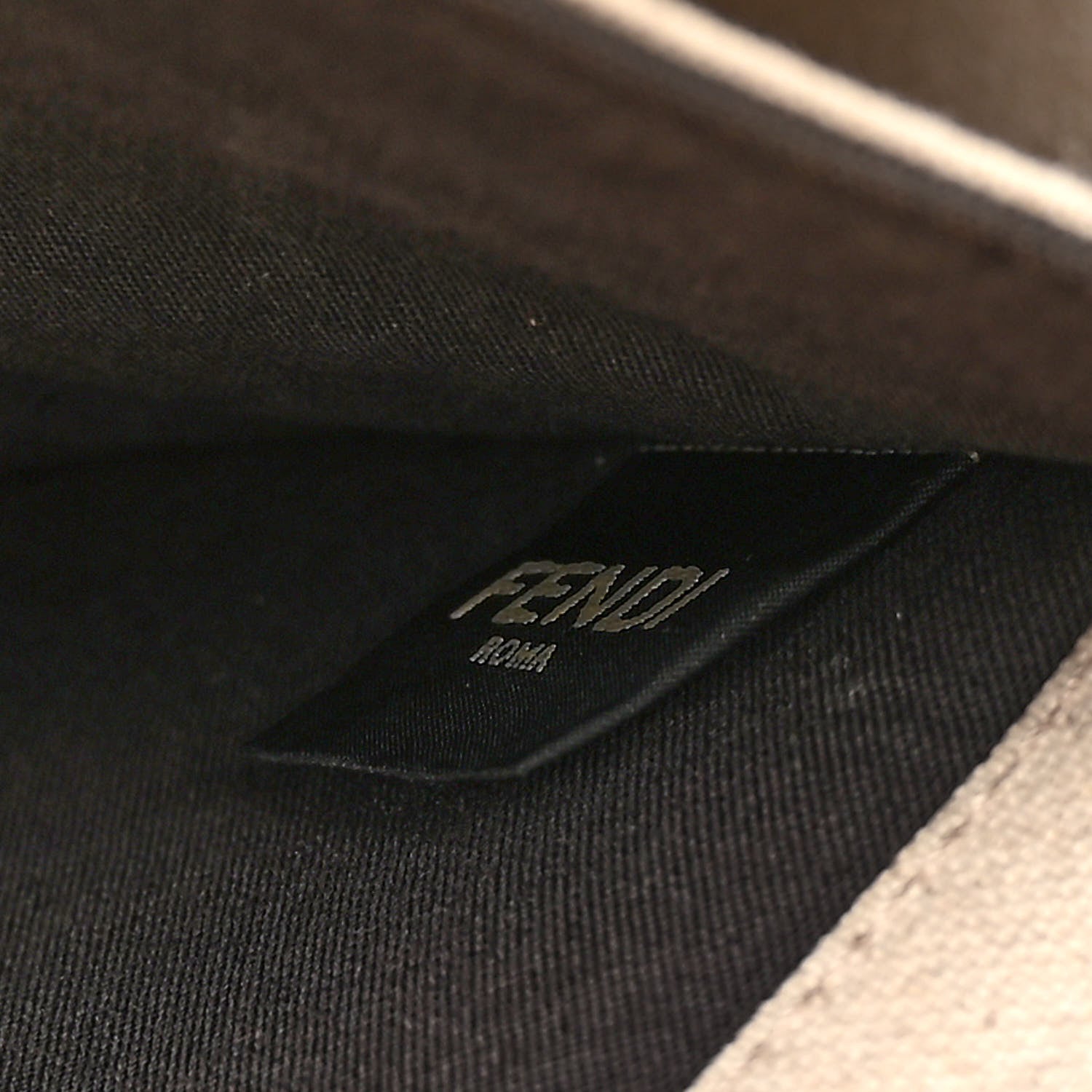 Fendi Canvas Vitello King FF Embroidered Medium Peekaboo X-Tote Poudre 6 of 12