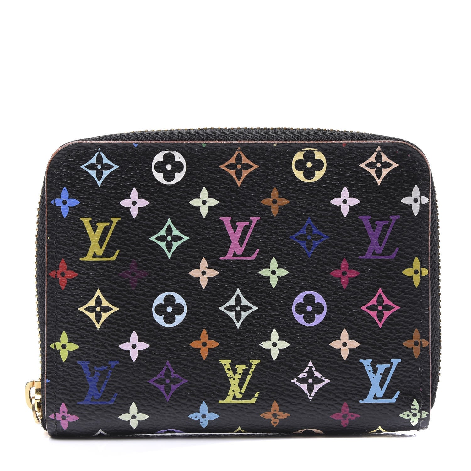 Louis Vuitton Monogram Multicolor Zippy Coin Purse Black Grenade 1 of 9