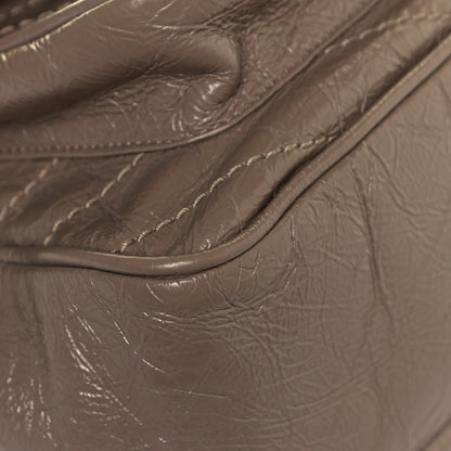 Saint Laurent Crinkled Calfskin Matelasse Monogram Medium Niki Chain Satchel Light Natural 8 of 12