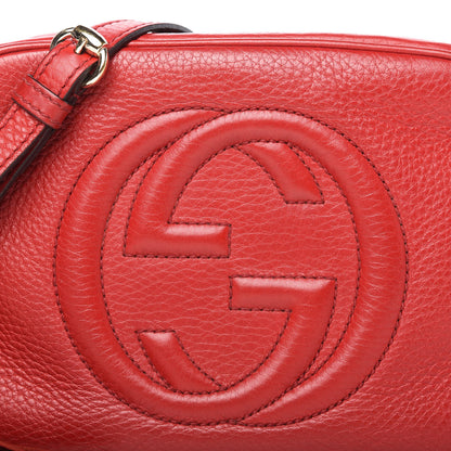 Gucci Pebbled Calfskin Small Soho Disco Bag Tabasco Red 10 of 10