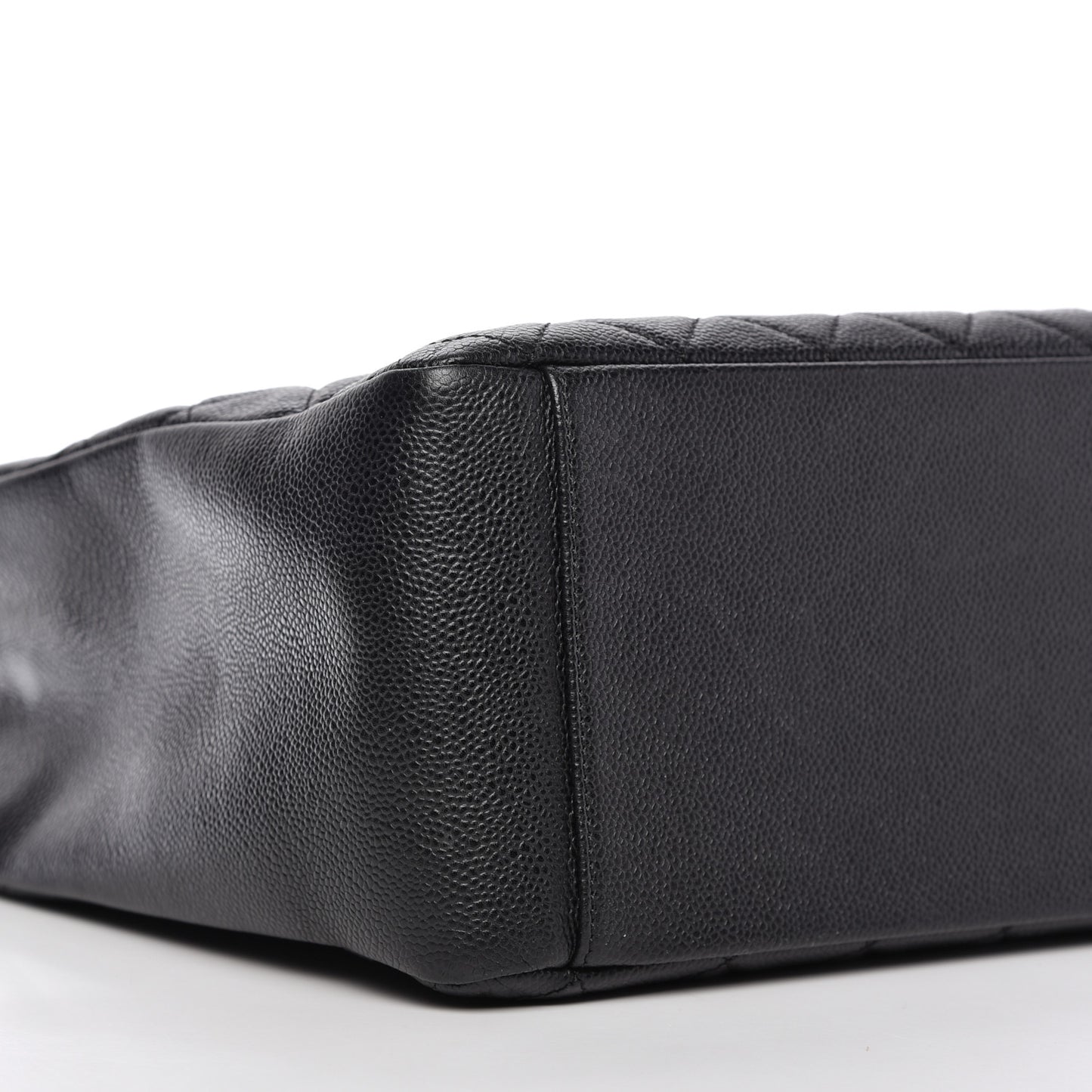 Caviar Quilted Grand Shopping Tote GST Black