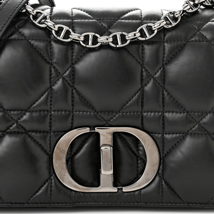 Christian Dior Calfskin Macrocannage Medium Caro Bag Black 8 of 11