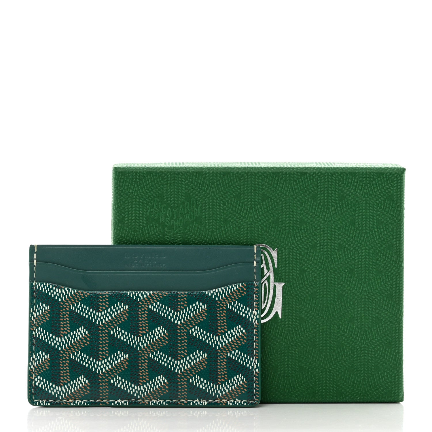 Goyard Goyardine Saint Sulpice Card Holder Green 7 of 7