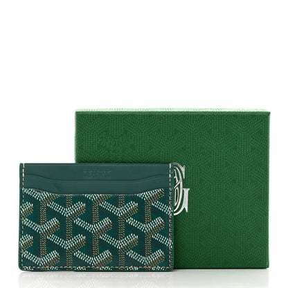 Goyard Goyardine Saint Sulpice Card Holder Green 7 of 7