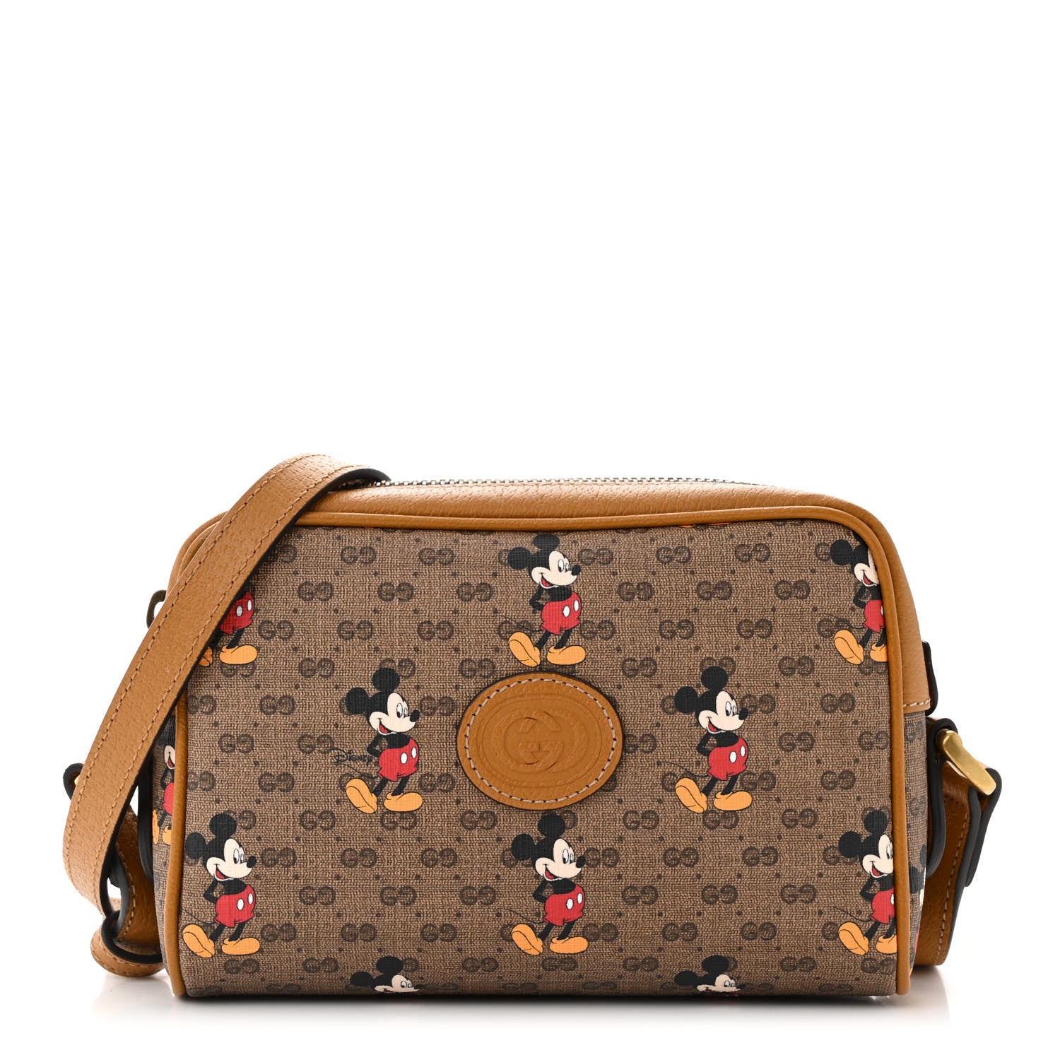 Gucci X DISNEY Mini Vintage GG Supreme Monogram Mickey Mouse Shoulder Bag Beige Vintage Sun Oil 1 of 11