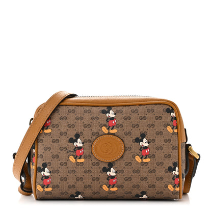 Gucci X DISNEY Mini Vintage GG Supreme Monogram Mickey Mouse Shoulder Bag Beige Vintage Sun Oil 1 of 11
