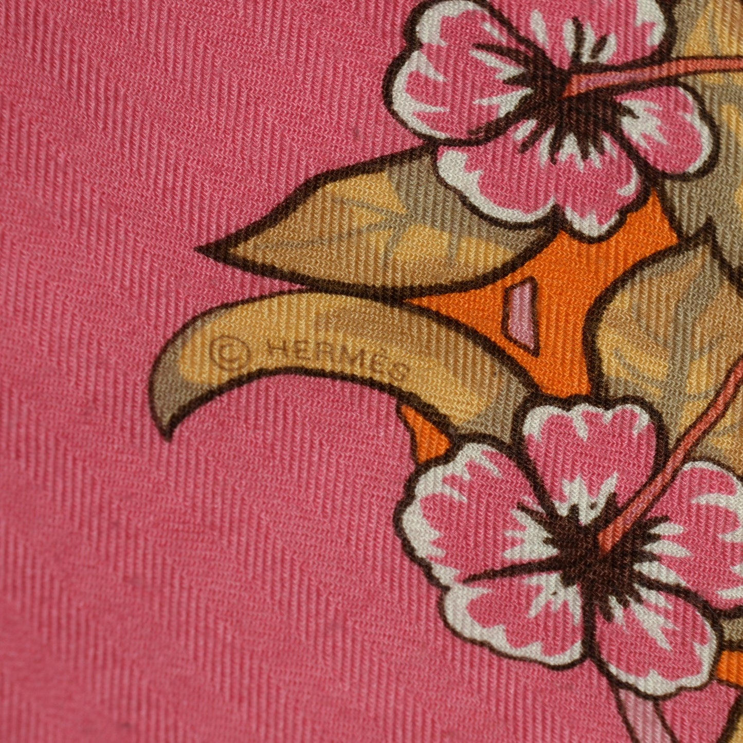 Cashmere Silk Jungle Love Shawl 140 Buvard Pink Sun Brown