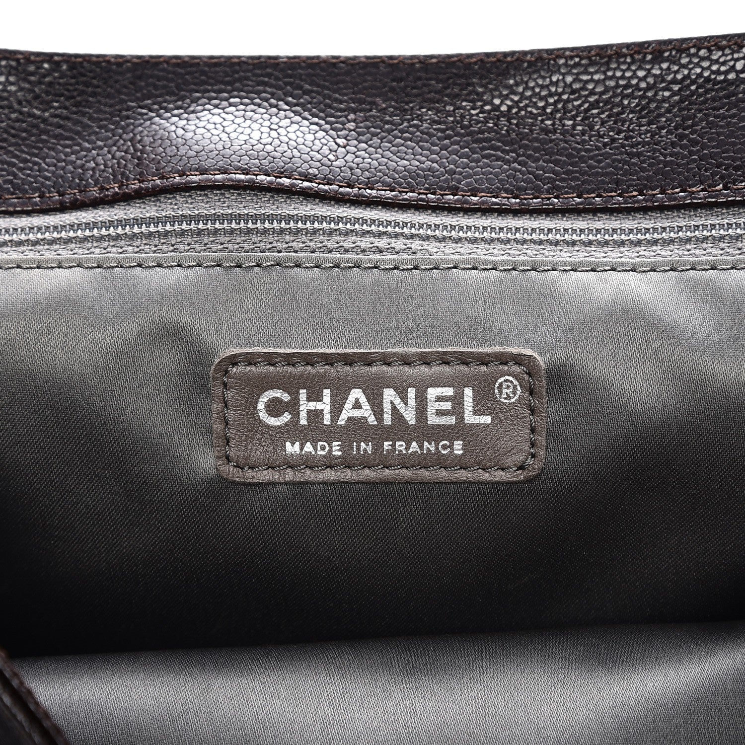 Chanel Glazed Caviar Small Pocket In The City Shoulder Bag Brown 6 of 8