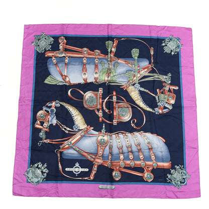 Hermes Silk Harnais De Cour Scarf 90 1 of 4