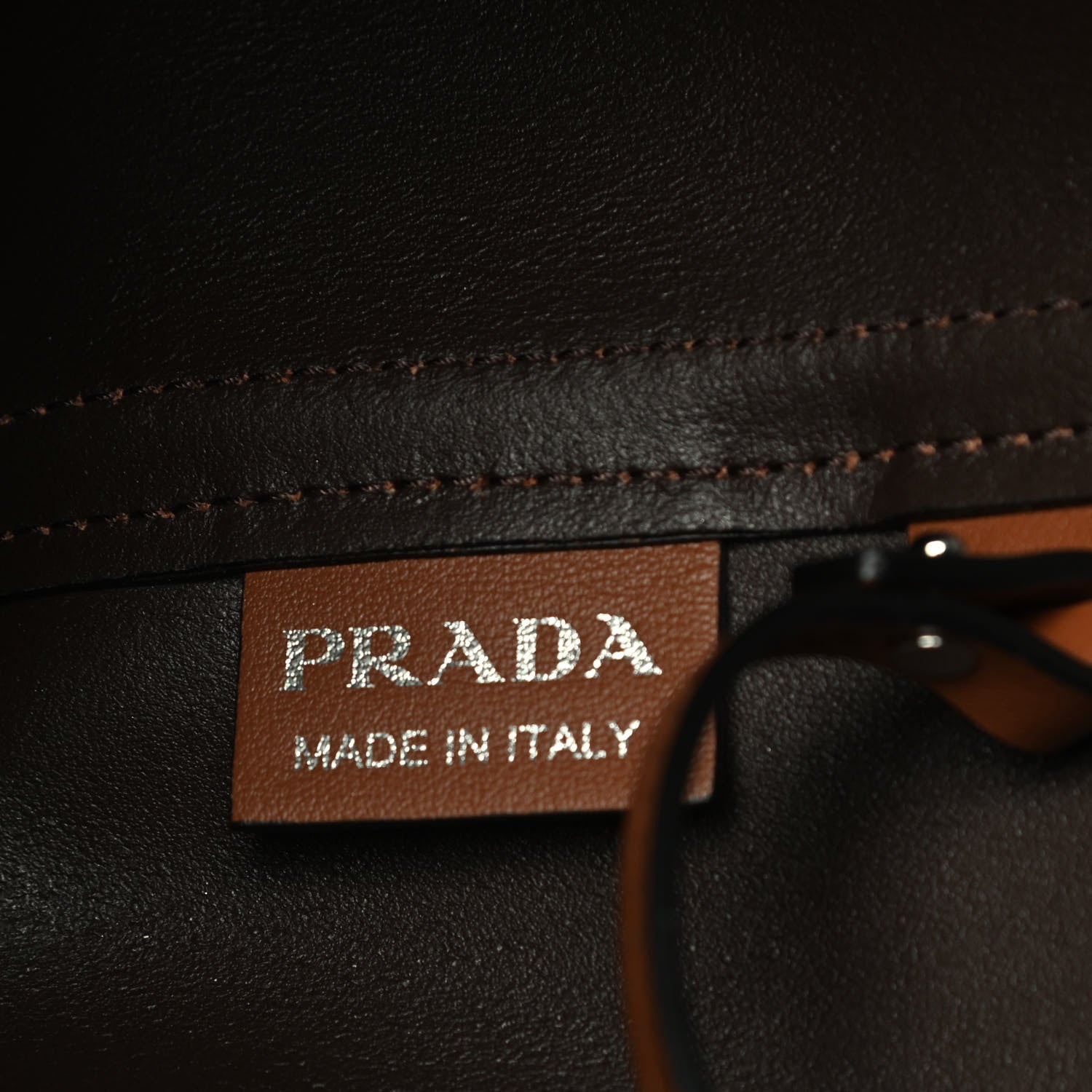 Prada Calfskin Large Concept Shopper Tote Cuoio 6 of 9
