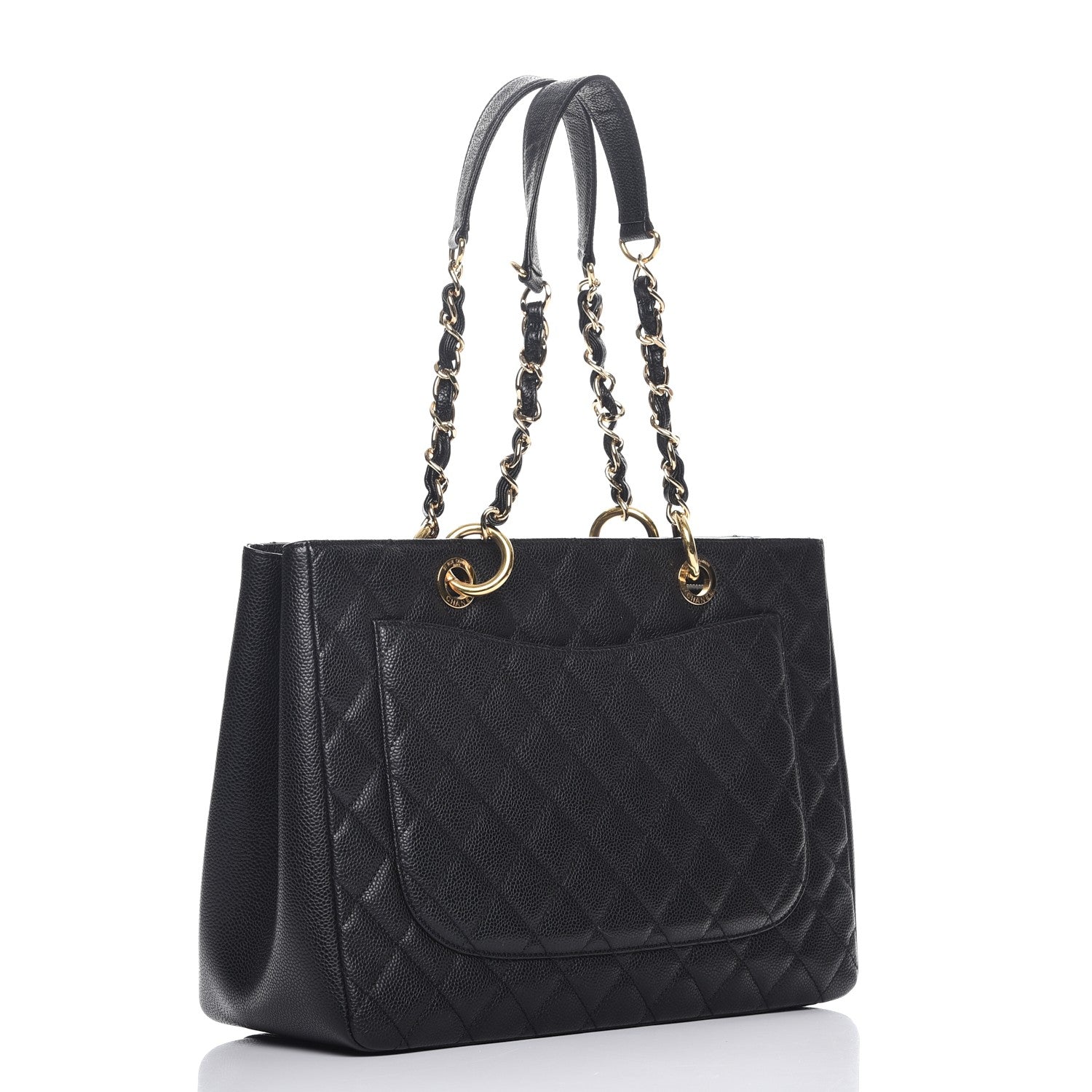 Chanel Caviar Grand Shopping Tote GST Black 3 of 9