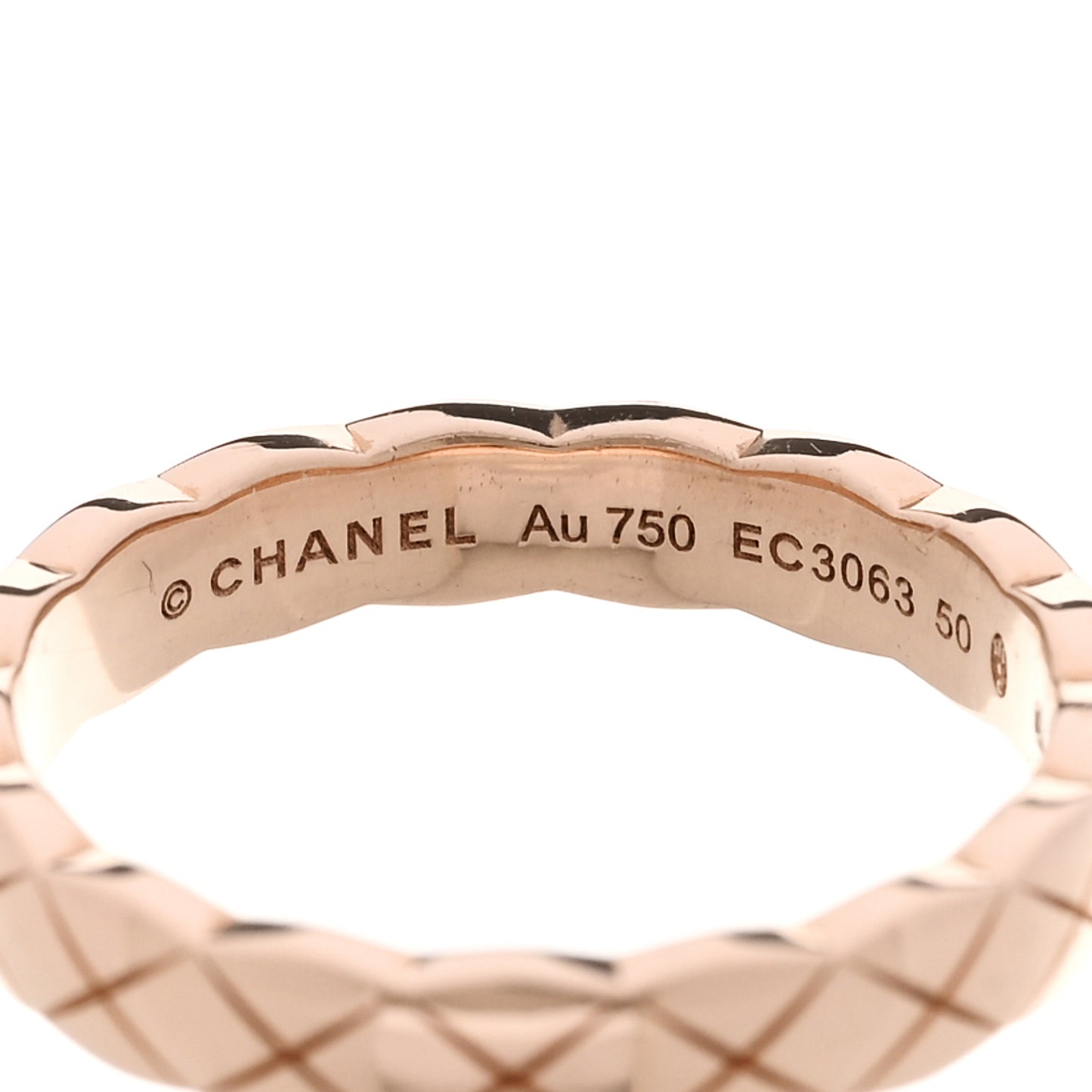18K Beige Gold Mini Coco Crush Ring 50 5.25
