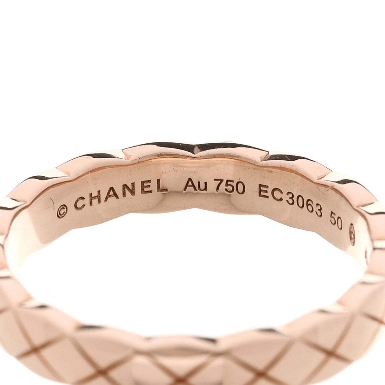 Chanel 18K Beige Gold Mini Coco Crush Ring 50 5.25 4 of 5