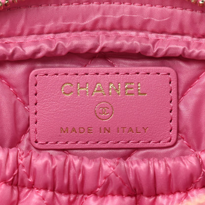 Chanel Caviar Quilted Small Curvy Pouch Cosmetic Case Pink 6 of 7