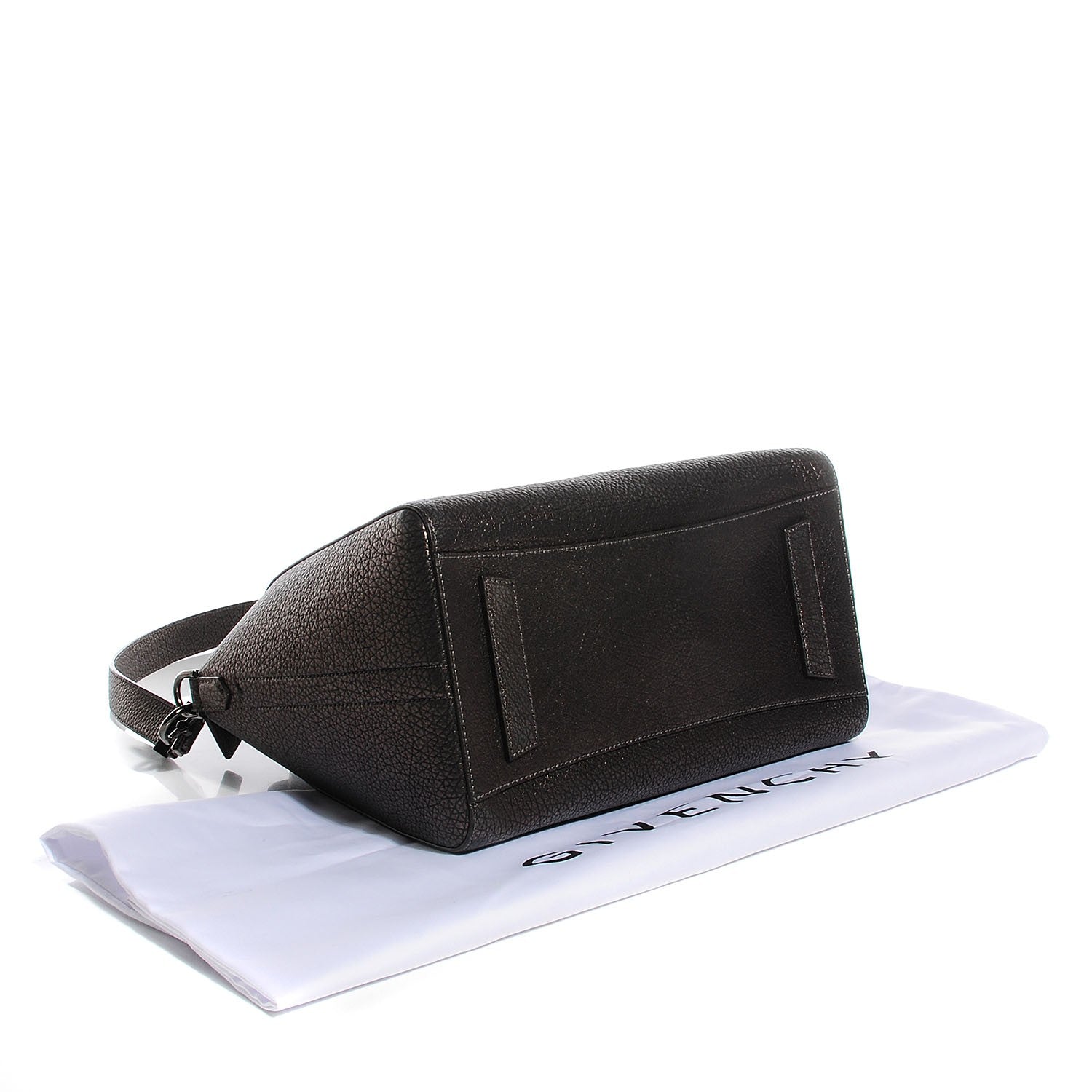 Givenchy Metallic Sugar Goatskin Medium Antigona Gunmetal 4 of 8