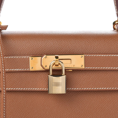 Hermes Epsom Kelly Sellier 28 Gold 8 of 41