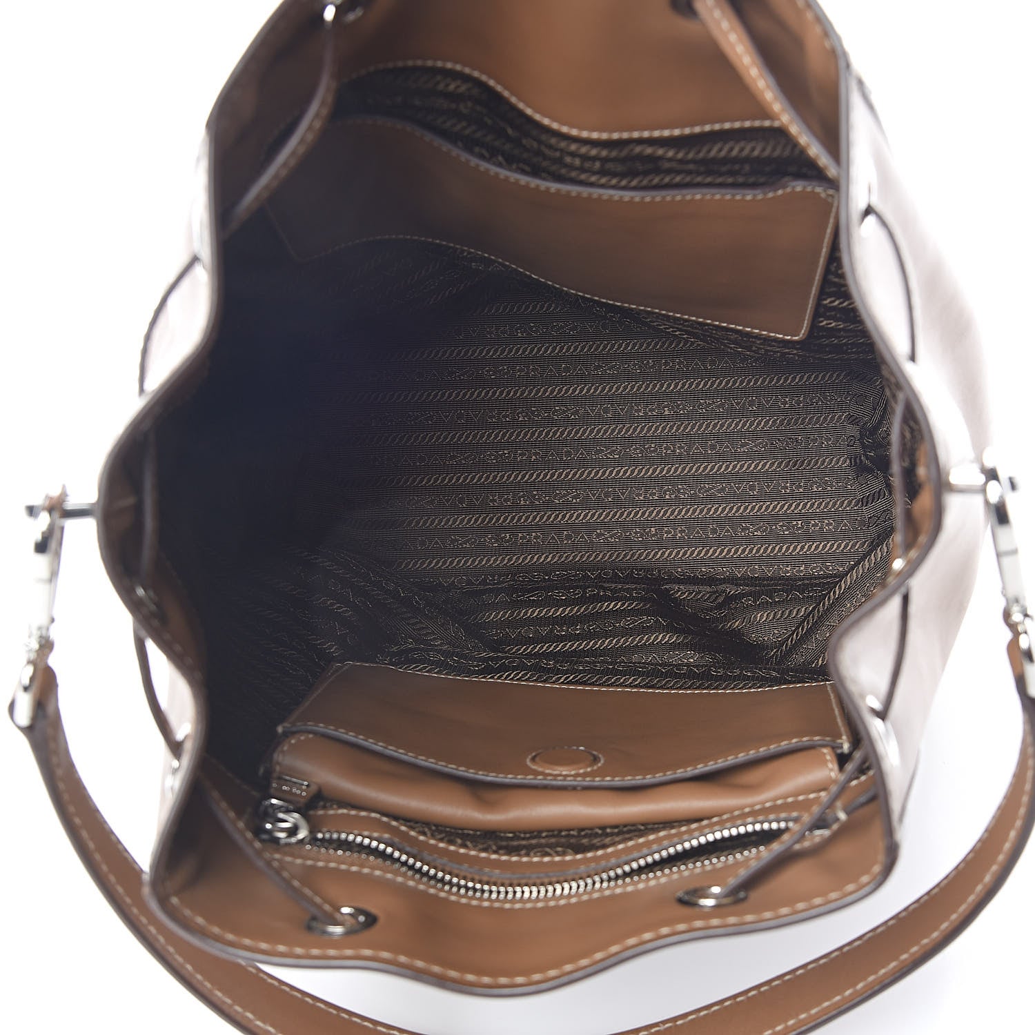 Prada City Calf Sport Bucket Bag Cannella 5 of 10