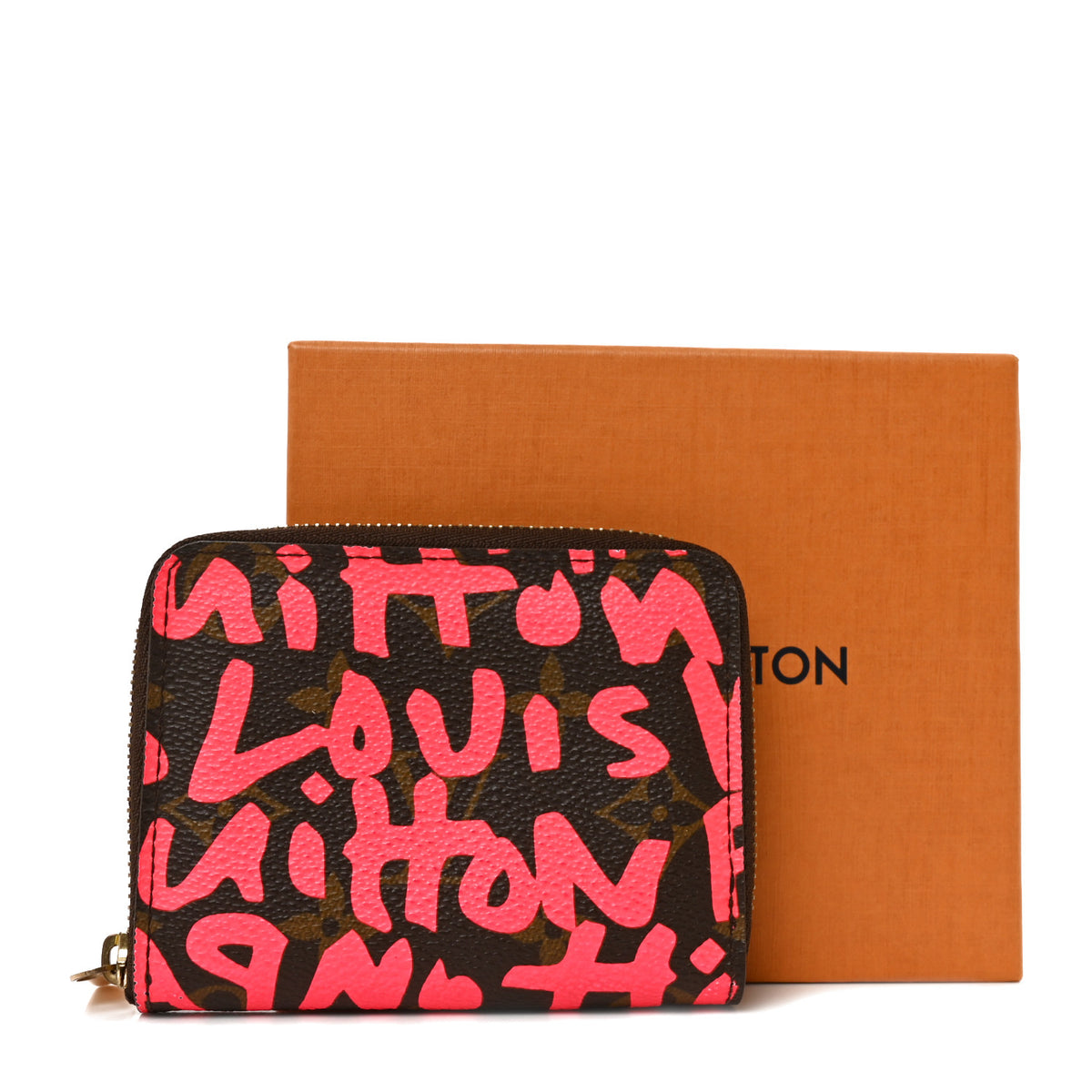 Monogram Graffiti Zippy Coin Purse Fuchsia