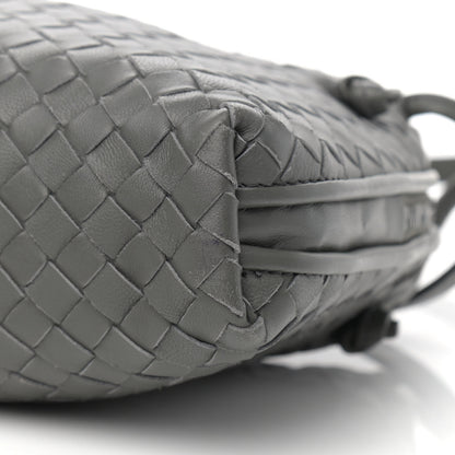 Bottega Veneta Nappa Intrecciato Nodini Crossbody Messenger Light Grey 10 of 11