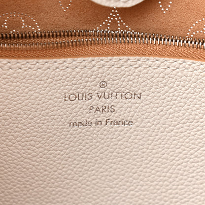 Louis Vuitton Mahina Carmel Hobo Snow 6 of 12