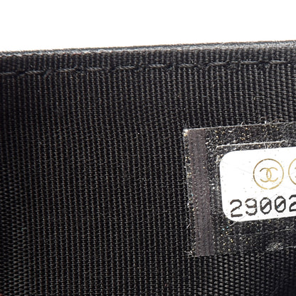 Chanel Caviar Quilted Compact Boy Wallet Black 7 of 8
