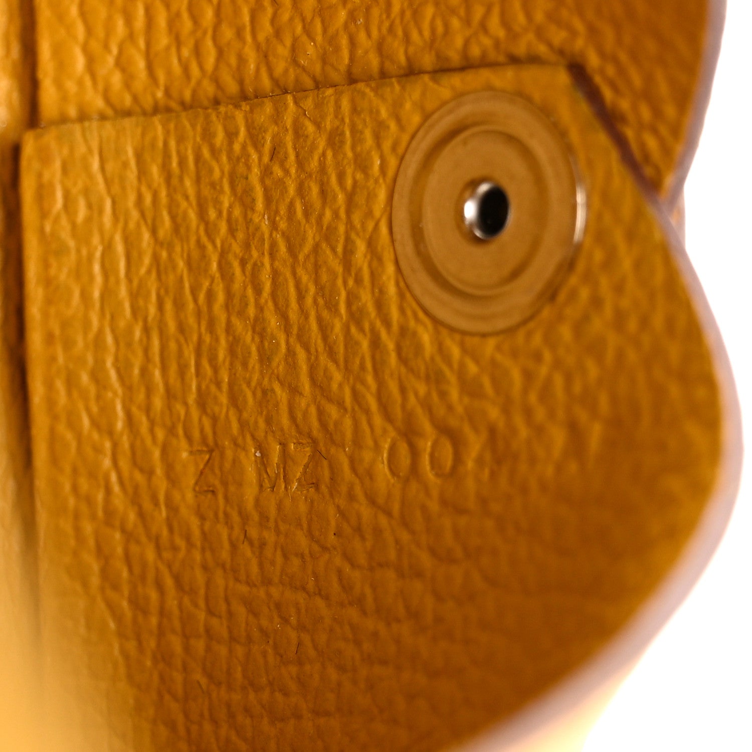 Hermes Evercolor Calvi Card Case Jaune Ambre 7 of 11