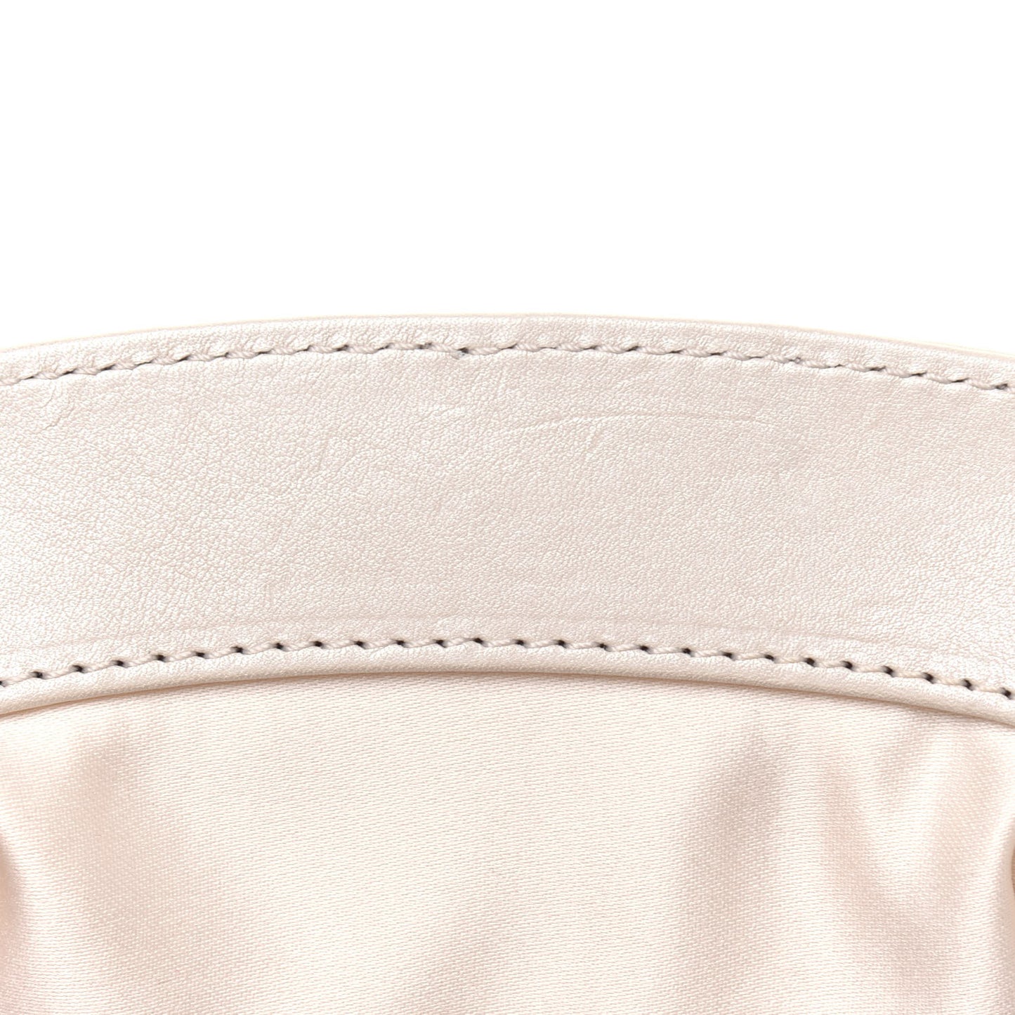 Nappa Barocco Quilted Medusa Chain Clutch Bone