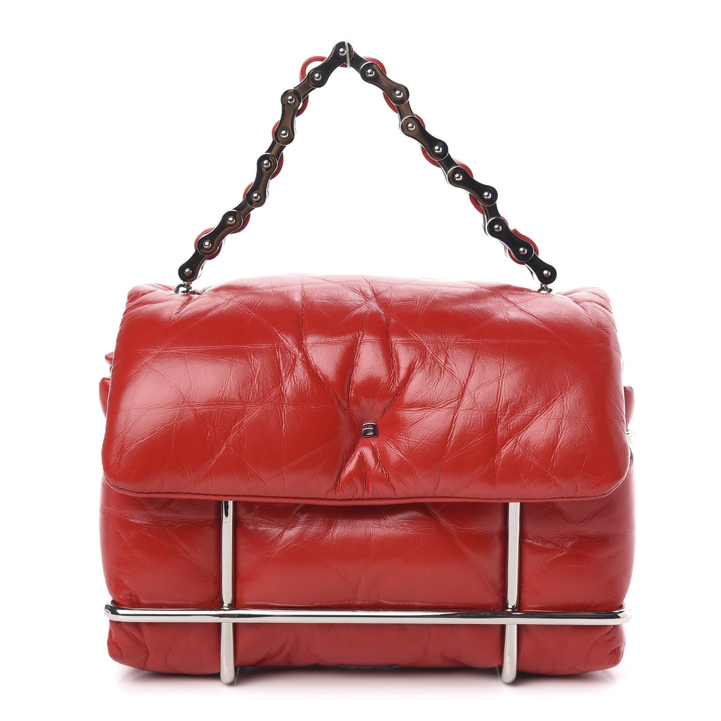Calfskin Quilted Halo Xbody Bag Red