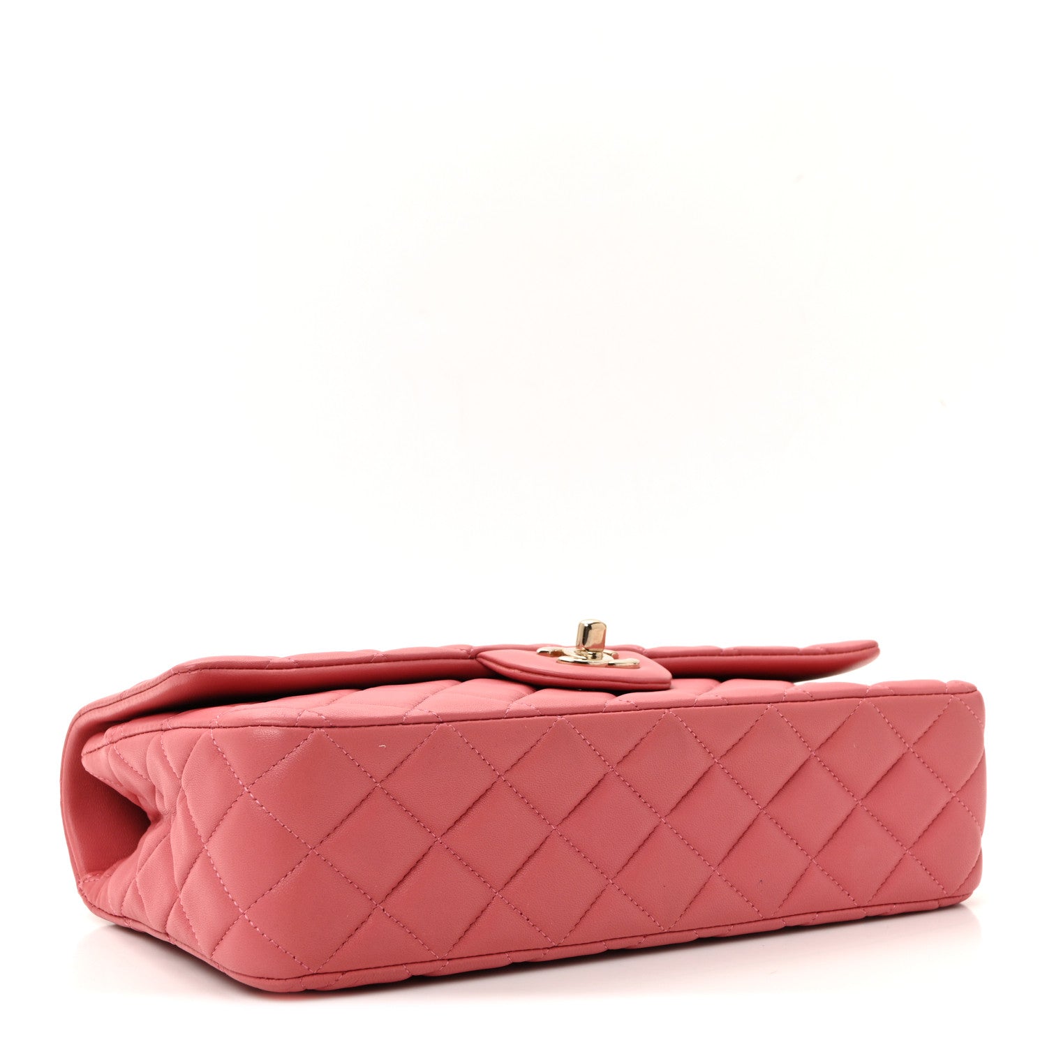 Chanel Lambskin Quilted Valentine Charms Medium Single Flap Pink 4 of 10