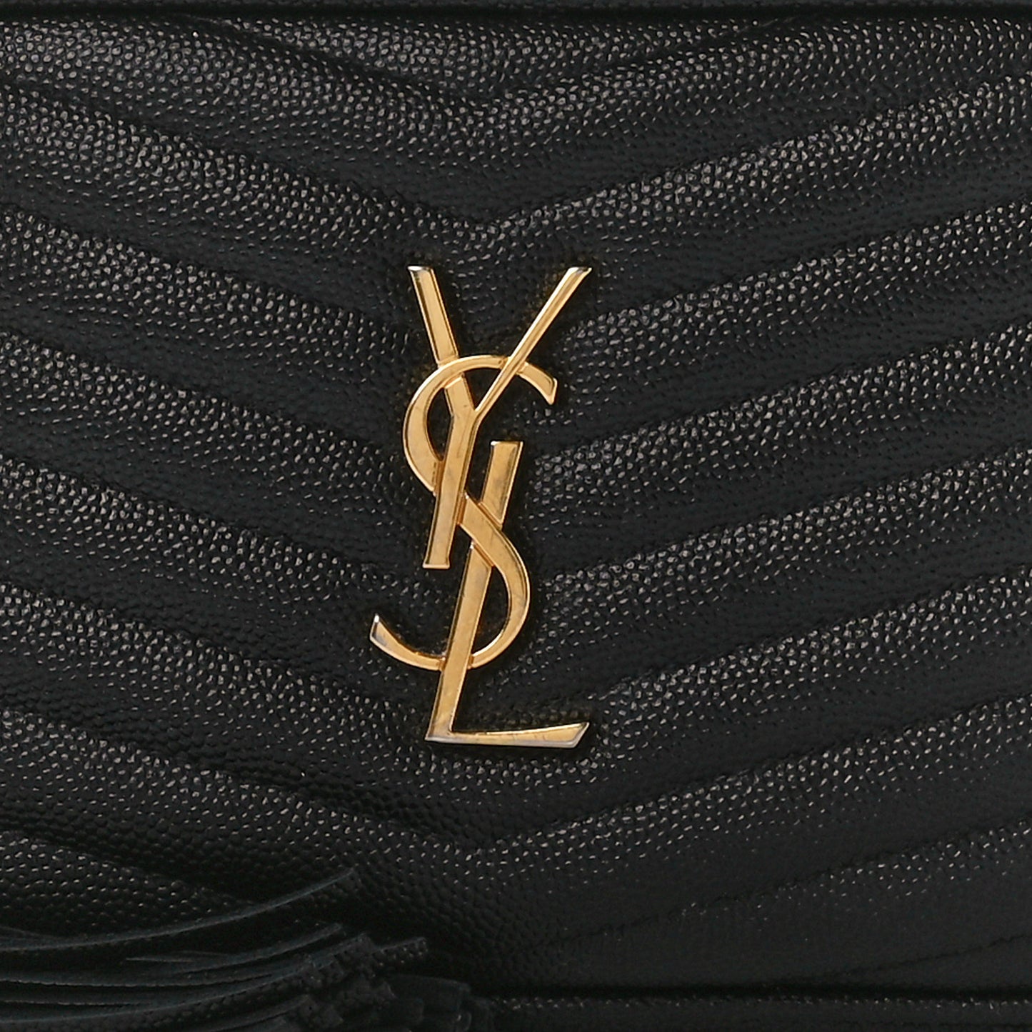 Grain De Poudre Matelasse Monogram Mini Lou Camera Bag Black