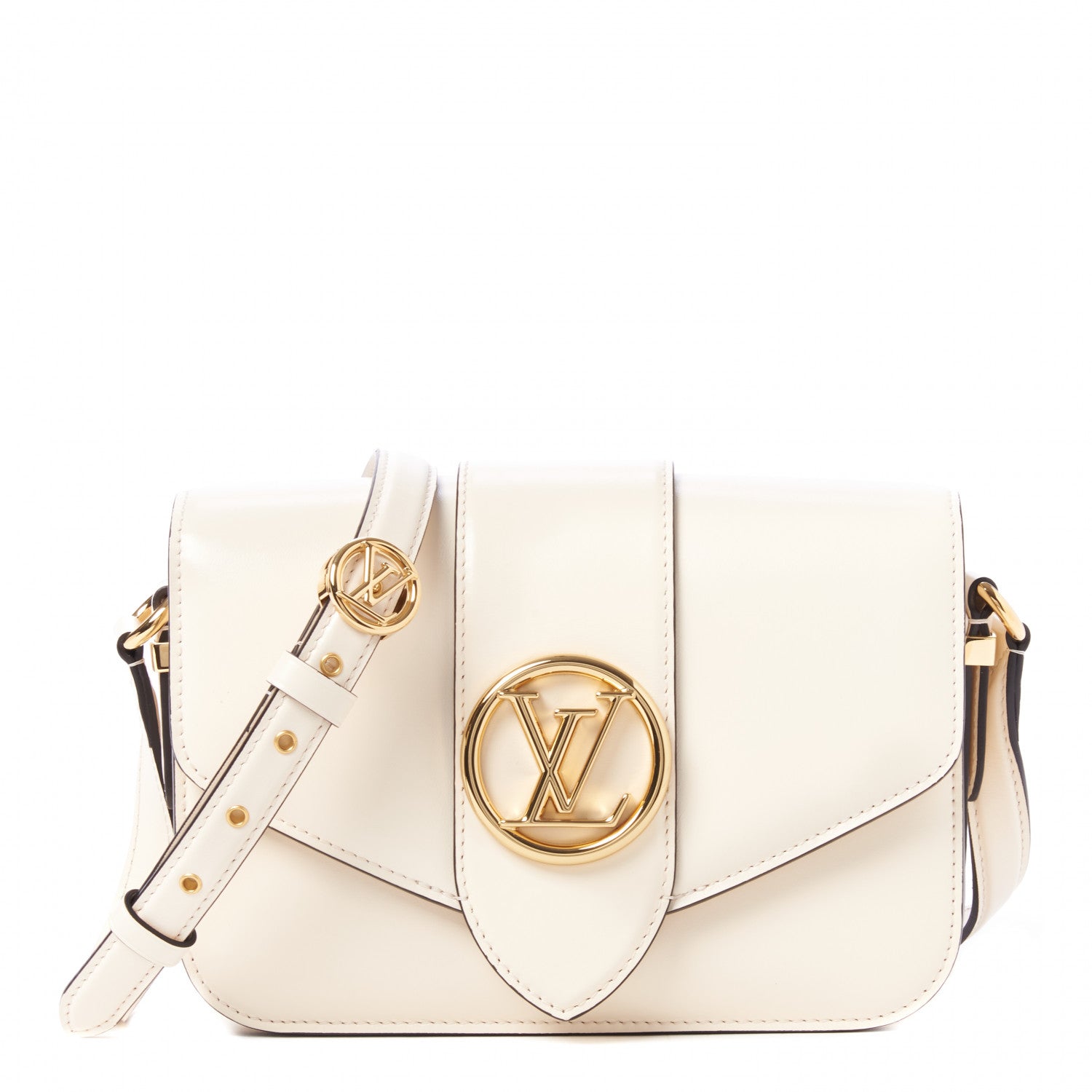 Louis Vuitton Smooth Calfskin LV Pont 9 Cream 1 of 8