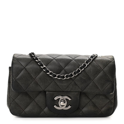 Chanel Lambskin Quilted Extra Mini Rectangular Flap Black 1 of 10
